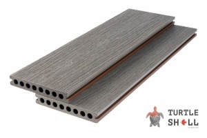 Террасная доска из ДПК Turtle Shell, Round, Scottish Slatewood, Co-Extrusion (Dual)